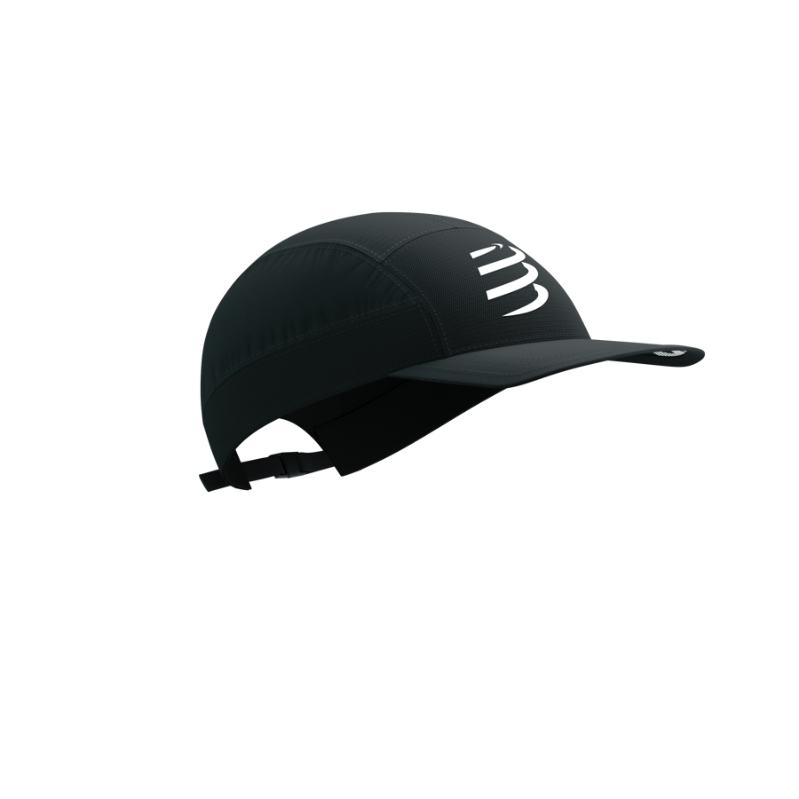 Vieglā 5 gabalu sporta cepure 5 Panel Light Cap Black