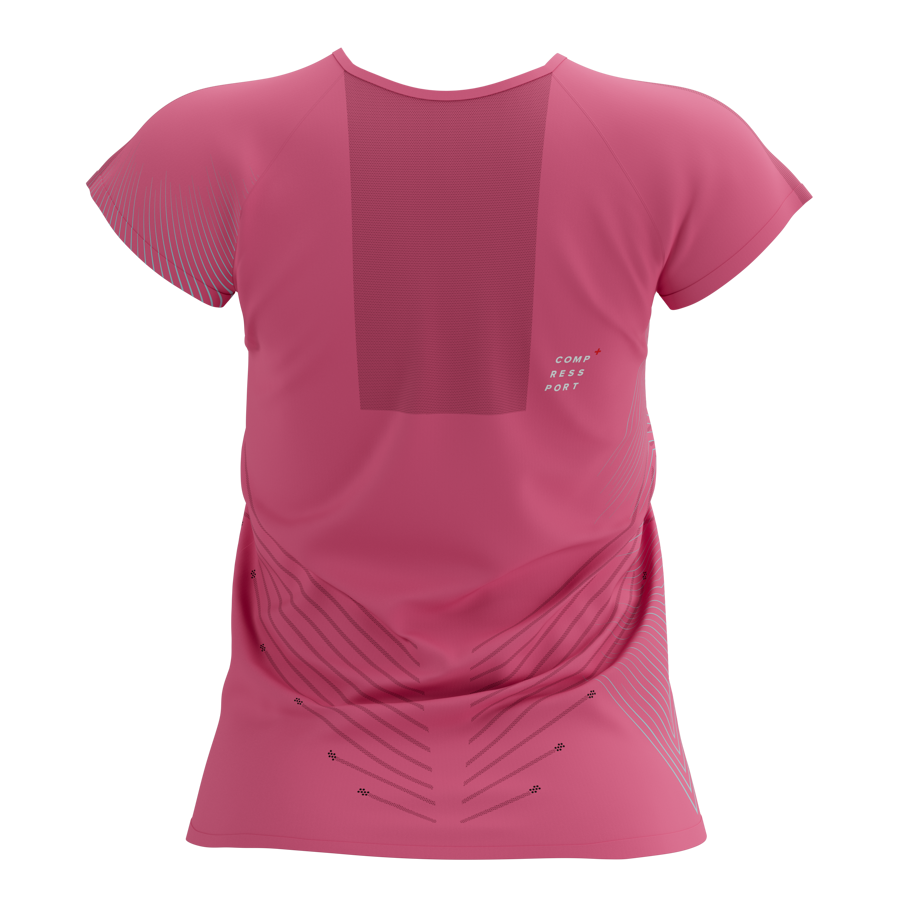 Sieviešu skriešanas krekls Compressport Performance SS Tshirt W, Hot Pink