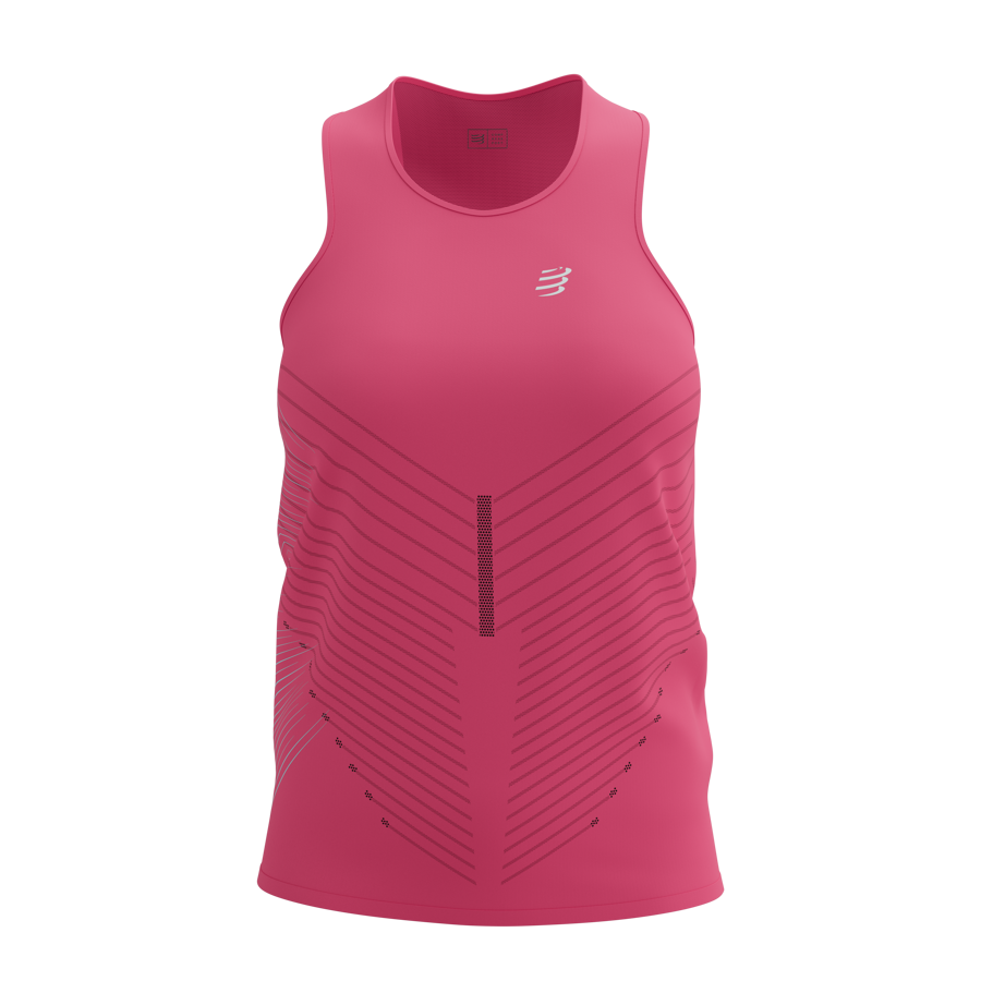 Sieviešu skriešanas krekls bez piedurknēm Compressport Performance Singlet W, Hot Pink
