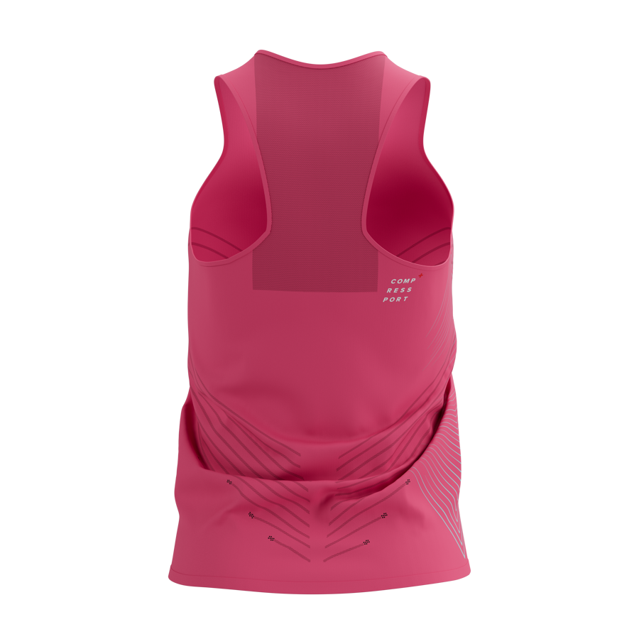 Sieviešu skriešanas krekls bez piedurknēm Compressport Performance Singlet W, Hot Pink