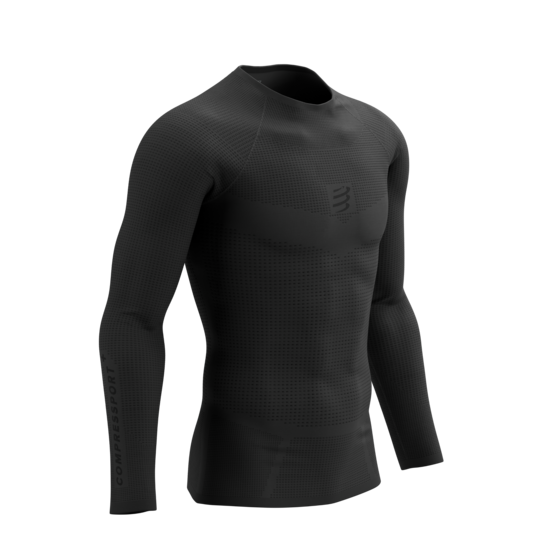 On/Off pirmā slāņa krekls Compressport On/Off Baselayer LS Top, melns
