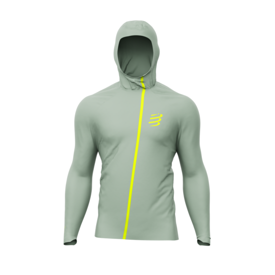 Lietus jaka Hurricane Waterproof 10/10 taku skriešanai un skriešanai, balta