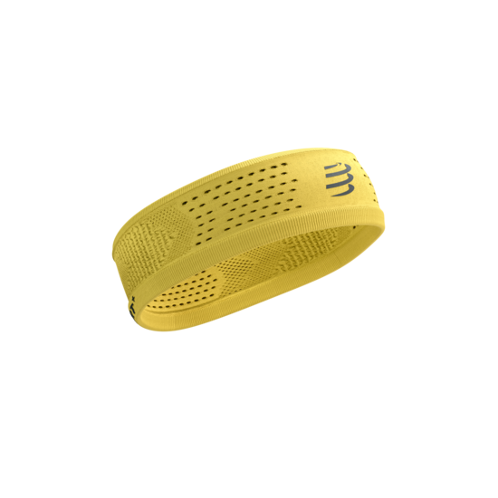 Šaurā galvas lenta Compressport Thin Headband, Ceilonas dzeltenais
