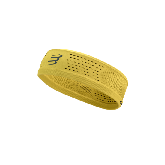 Šaurā galvas lenta Compressport Thin Headband, Ceilonas dzeltenais