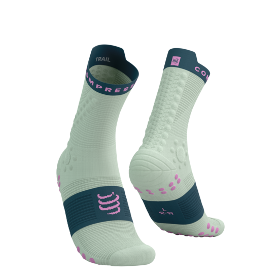PRSV4 Compressport taku skriešanas zeķes, Almost Aqua Stargazer