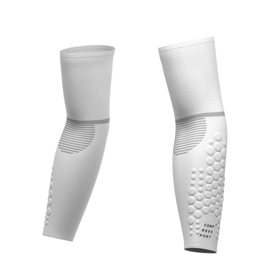 Kompresijas piedurknes sportam Compressport ArmForce Ultralight, baltas