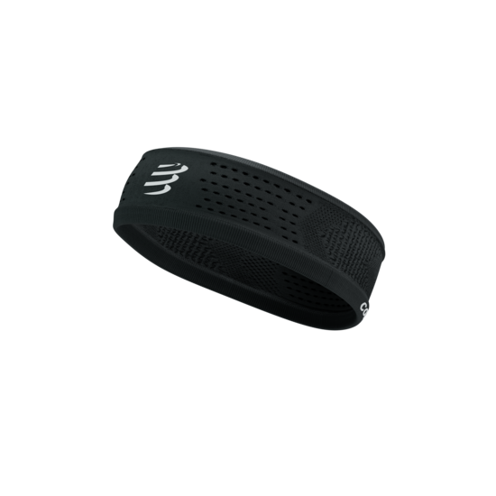 Šaurā galvas lenta Compressport Thin Headband, melna
