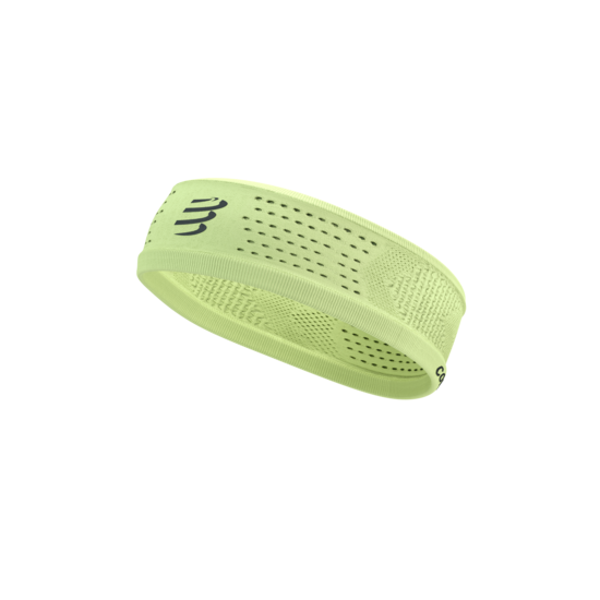 Šaurā galvas lenta Compressport Thin Headband, Shadow Lime