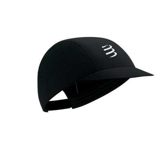 Sacensību skriešanas cepure Compressport Pro Racing Cap SS25, melna