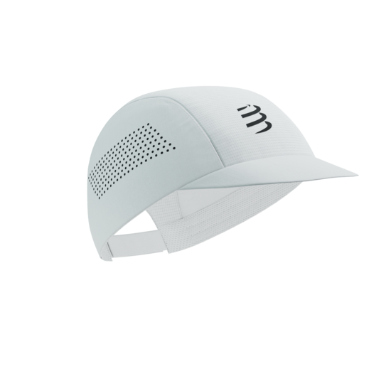 Sacensību skriešanas cepure Compressport Pro Racing Cap SS25, balta