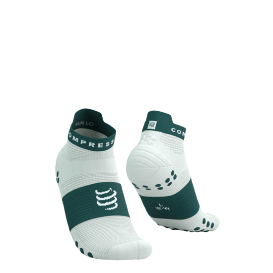 Compressport PRSV4 zemās skriešanas zeķes, cukura un vētras krāsā