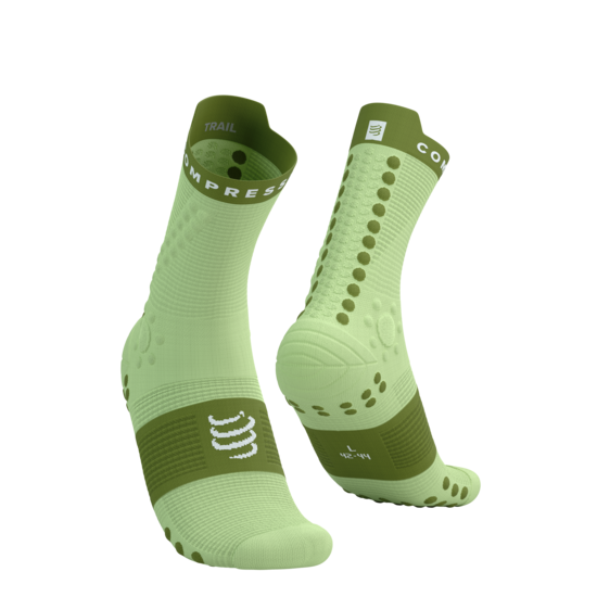 PRSV4 Compressport taku skriešanas zeķes, Shadow Lime Woodbine