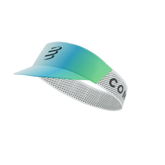 Profesionālais skriešanas nadziņā Pro Racing Visor, Star White Blue Green