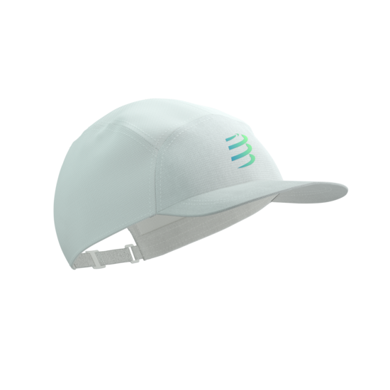 Vieglā 5daļu skriešanas cepure 5 PANEL LIGHT CAP, Star White Blue Green