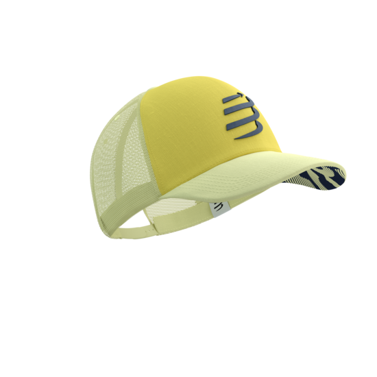 Cepure ar nagu Compressport Trucker Cap, Elf Yellow