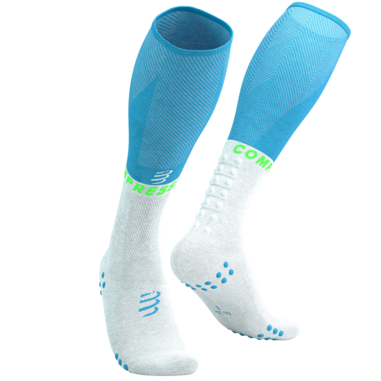 Sacensību kompresijas zeķes Compressport Full Socks Oxygen, Norse Blue