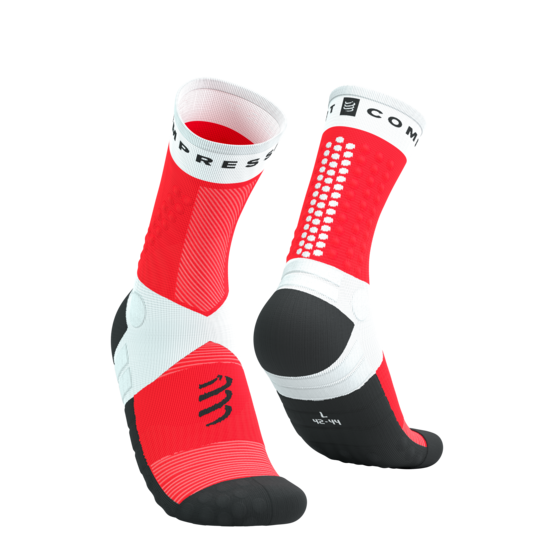 Ultra Taku zeķes Compressport Ultra Trail Socks V2, augstas, sarkanas