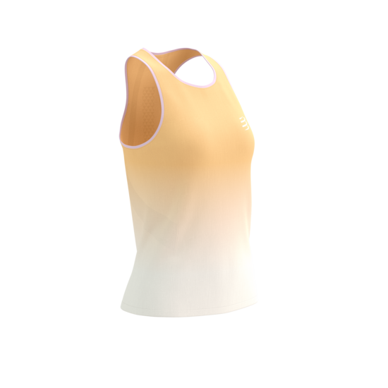 Sieviešu skriešanas krekls bez piedurknēm Compressport Performance Singlet W, Buff Orange