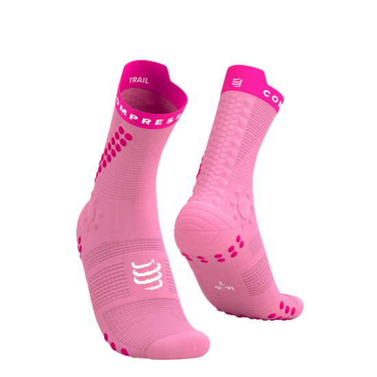 PRSV4 Compressport taku skriešanas zeķes, Begonia Pink
