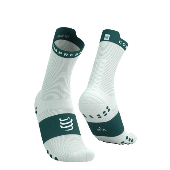 Compressport PRSV4 augstās skriešanas zeķes, cukura un vētrās krāsā