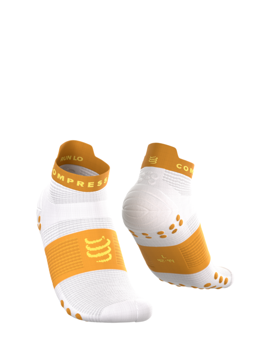 Compressport PRSV4 zemās skriešanas zeķes, White Sunflower