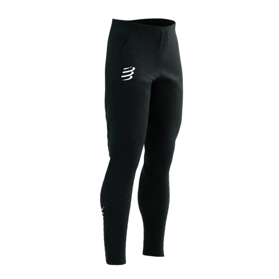 Sporta bikses Compressport Seamless Pants, melnas melanžētas