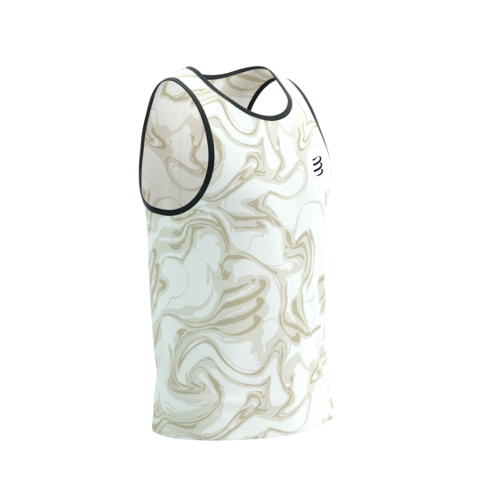 Skriešanas bezrocis Compressport Performance Singlet M, vīriešu, dūmu rakstā