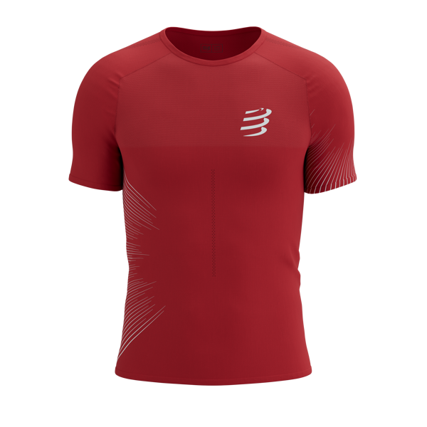 Skriešanas krekls Compressport Performance SS Tshirt, High Risk Red