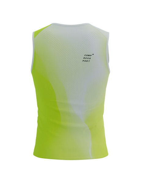 Skriešanas krekls bez piedurknēm Compressport Performance Tank, dzeltens