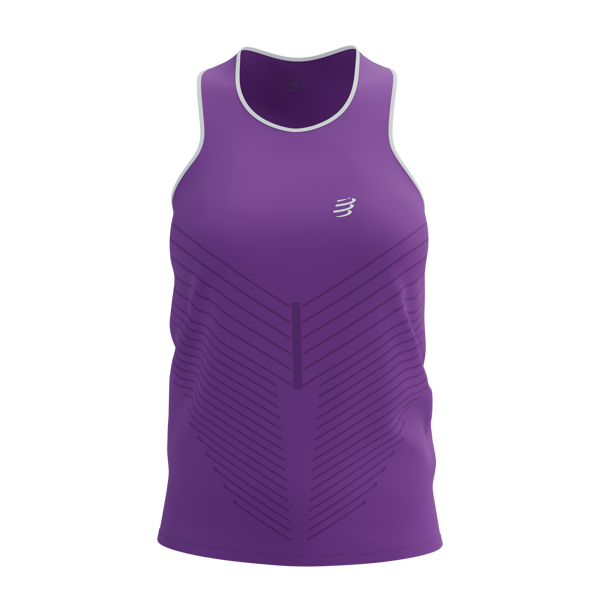 Sieviešu skriešanas krekls bez piedurknēm Compressport Performance Singlet W, Royal Lilac